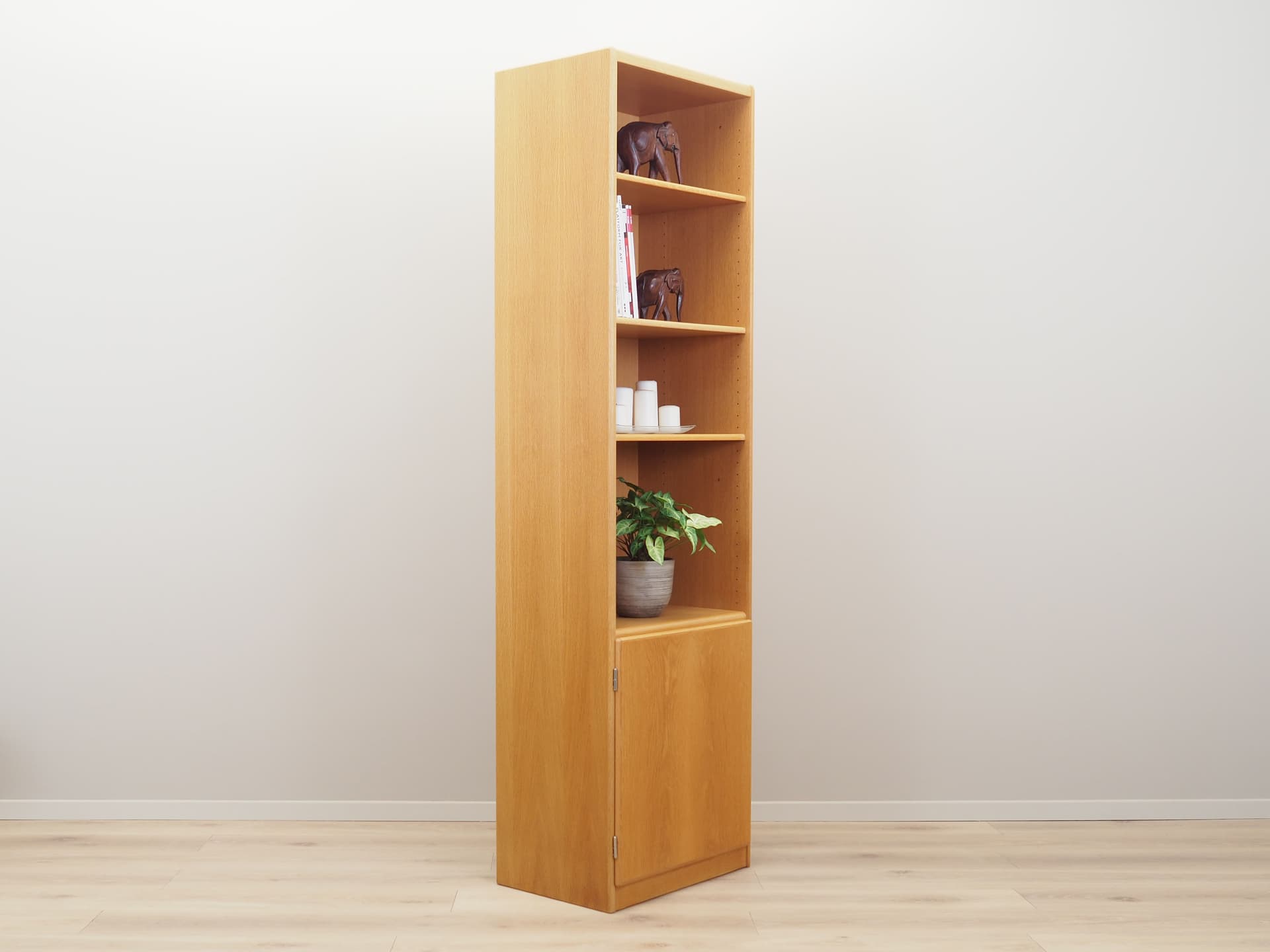 Bookcase, dark brown ash, Denmark, 1970s - 51586