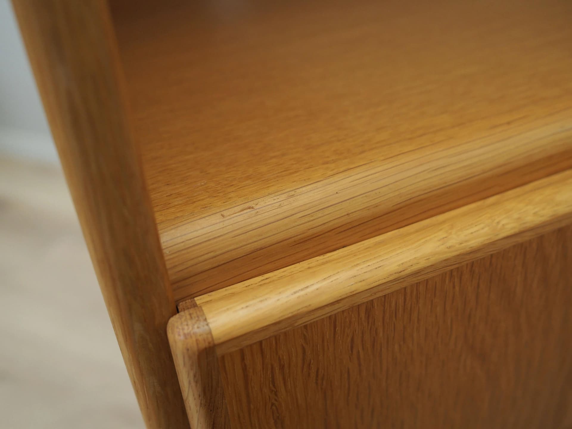 Bookcase, dark brown ash, Denmark, 1970s - 42343