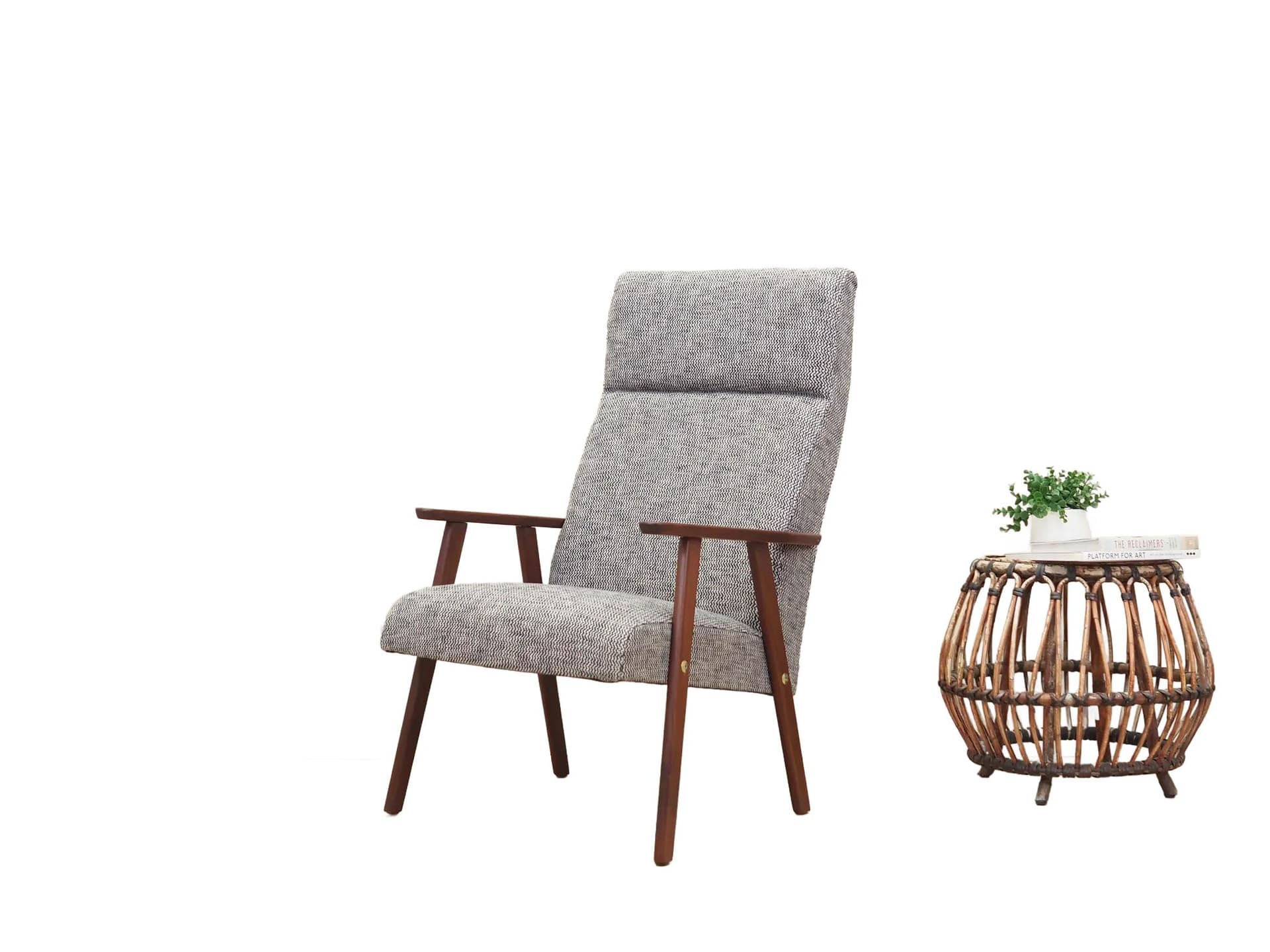 Armchair, grey mahogany, Denmark, 1960s. - 42325