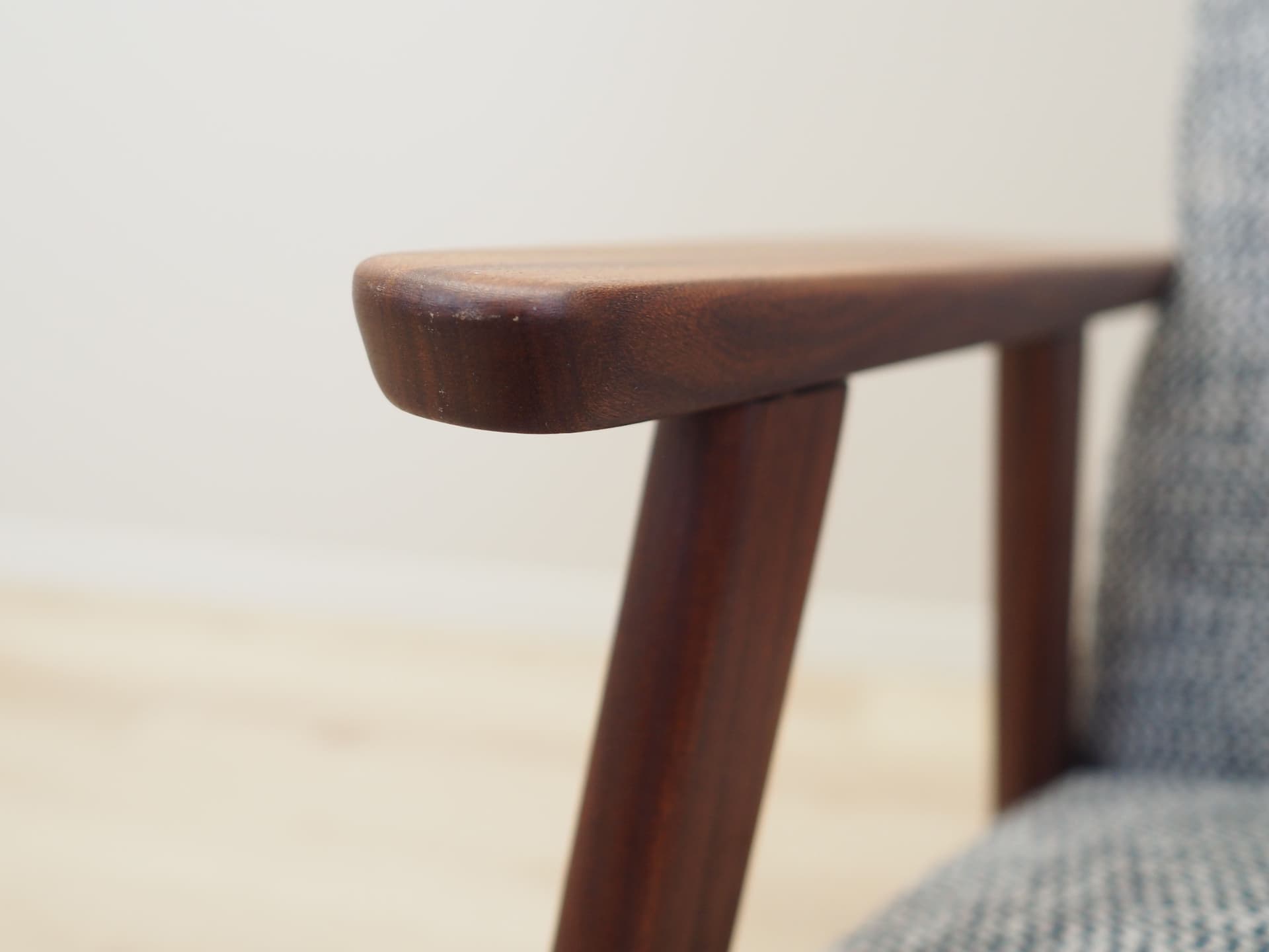 Armchair, grey mahogany, Denmark, 1960s. - 51582