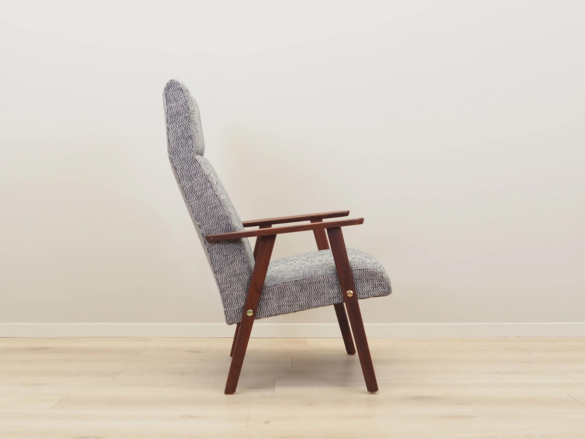 Armchair, grey mahogany, Denmark, 1960s. - 42326