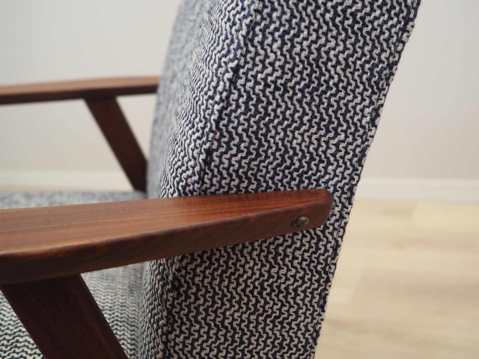 Armchair, grey mahogany, Denmark, 1960s. - 51584