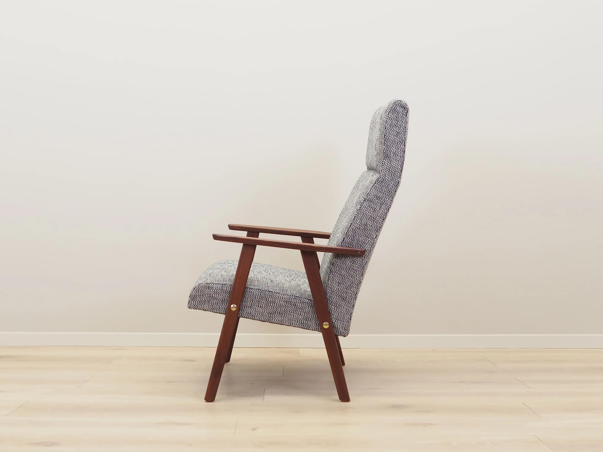 Armchair, grey mahogany, Denmark, 1960s. - 42327