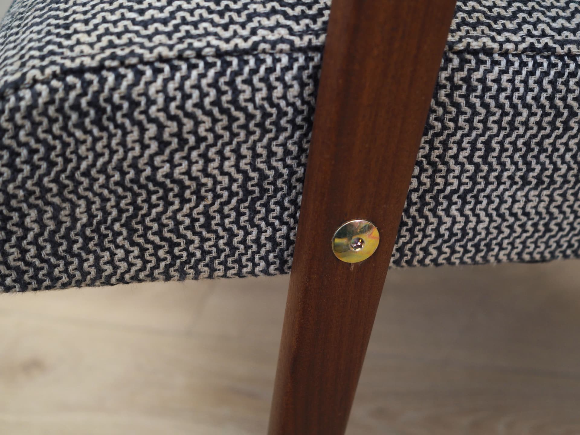 Armchair, grey mahogany, Denmark, 1960s. - 51585