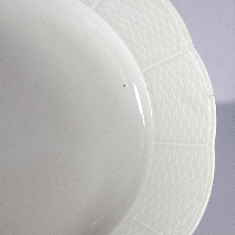 White Porcelain Plates with Relief, Meissen, Germany, 1920s - 42134