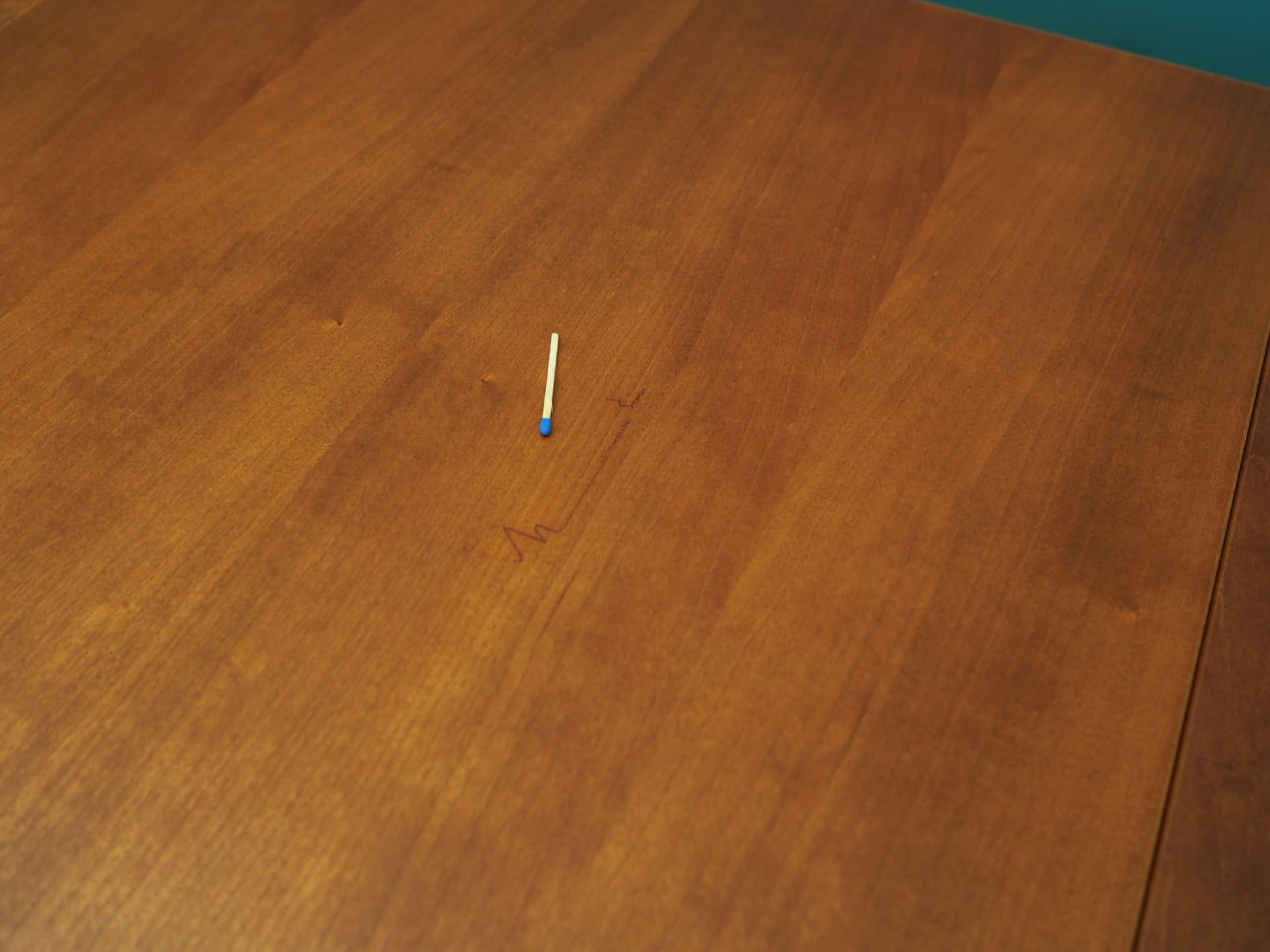 Dining table, dark brown cherry wood, Denmark, 1970s - 51577