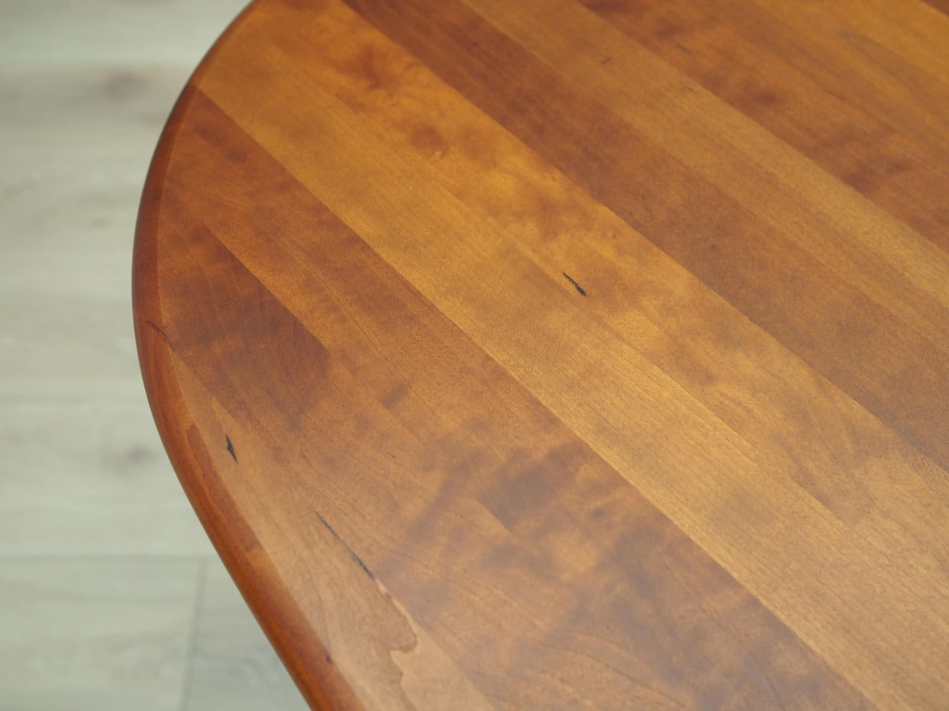 Dining table, dark brown cherry wood, Denmark, 1970s - 42314
