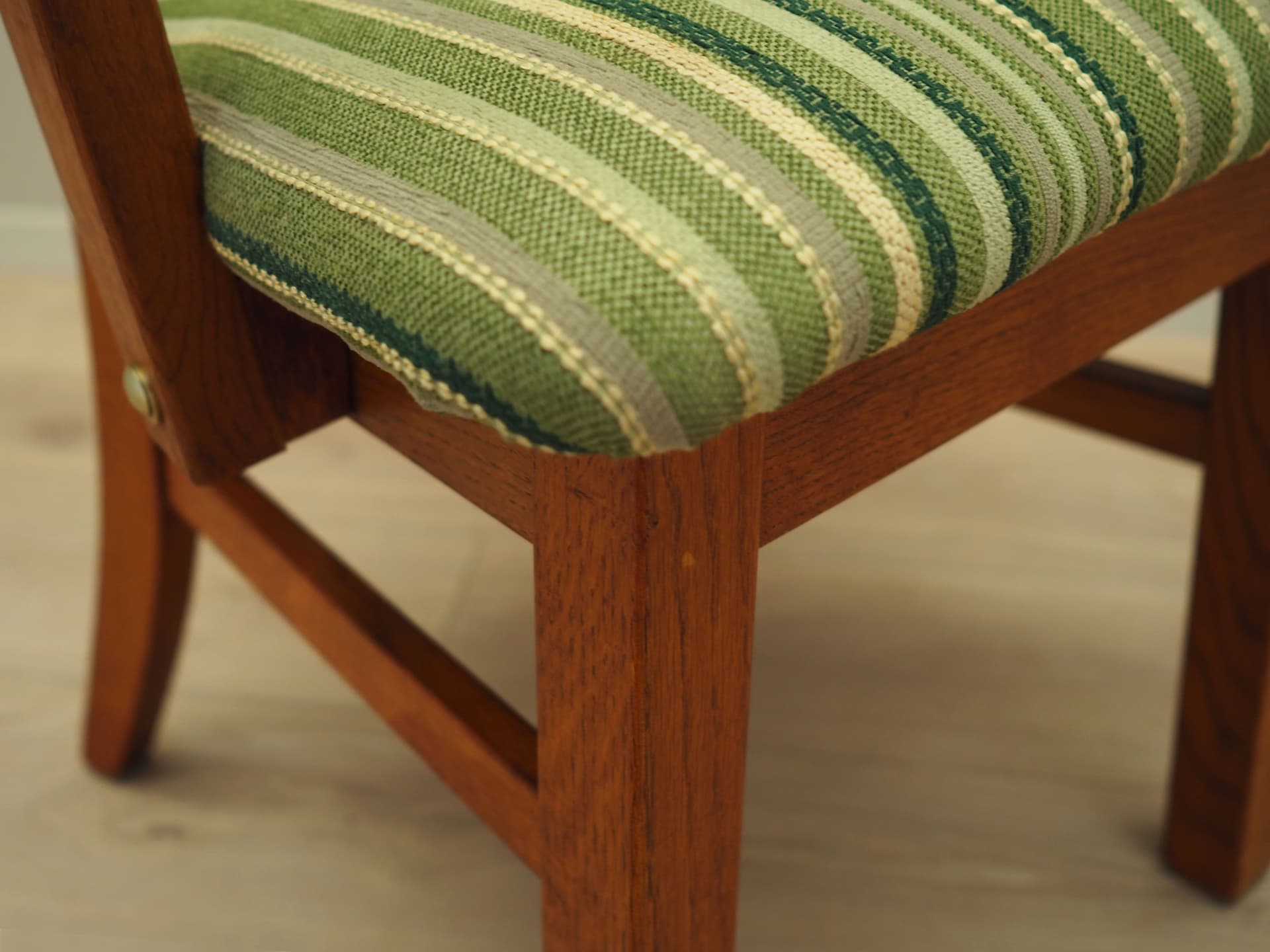 Armchair, green, teak, Denmark, 1970s. - 51570