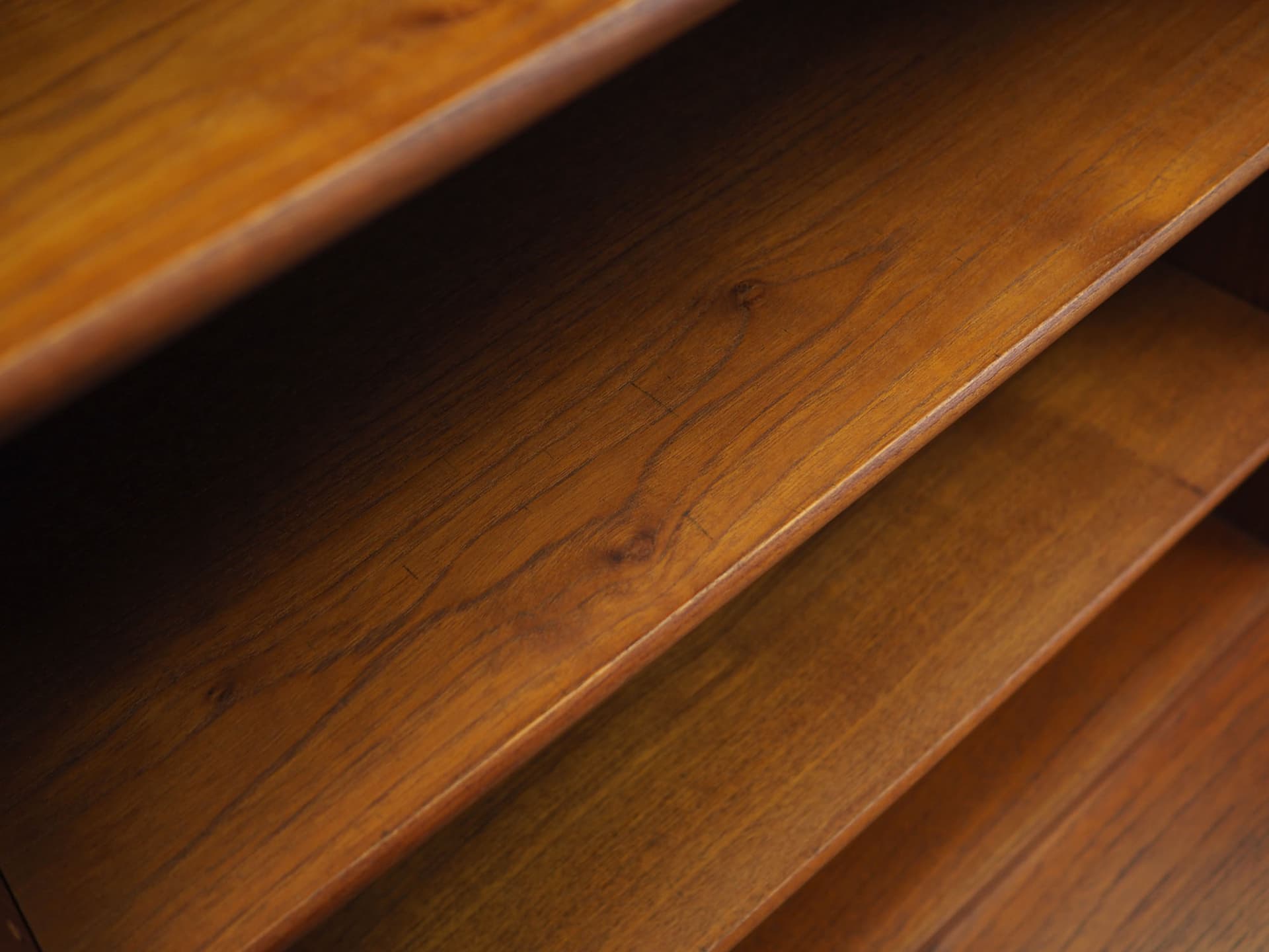 Bookcase, brown teak, by B. Mogensen, Denmark, 1960s - 51567