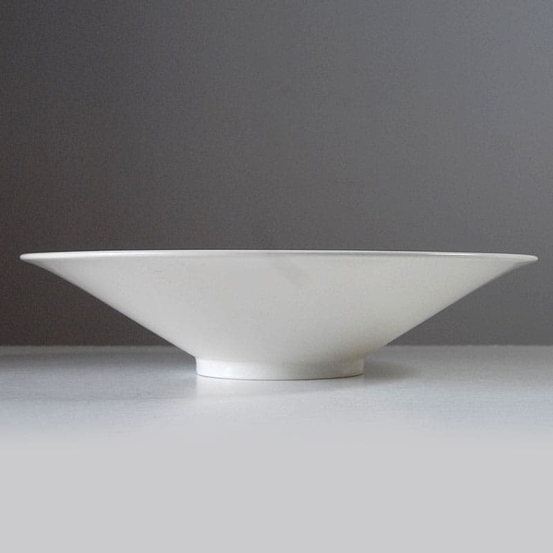 Decorative bowl Art Deco, ivory white ceramics, by J. Collard, Luxembourg, 1940s. - 42059
