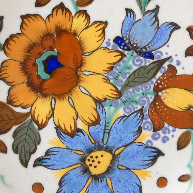 Decorative Platter Royal Gouda, multicolor ceramics, Netherlands, 1950s. - 42051