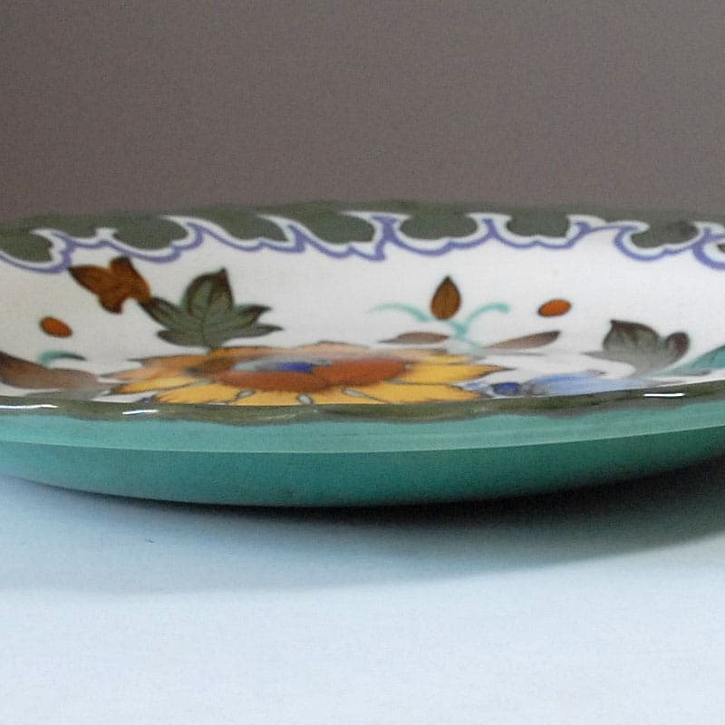 Decorative Platter Royal Gouda, multicolor ceramics, Netherlands, 1950s. - 42047