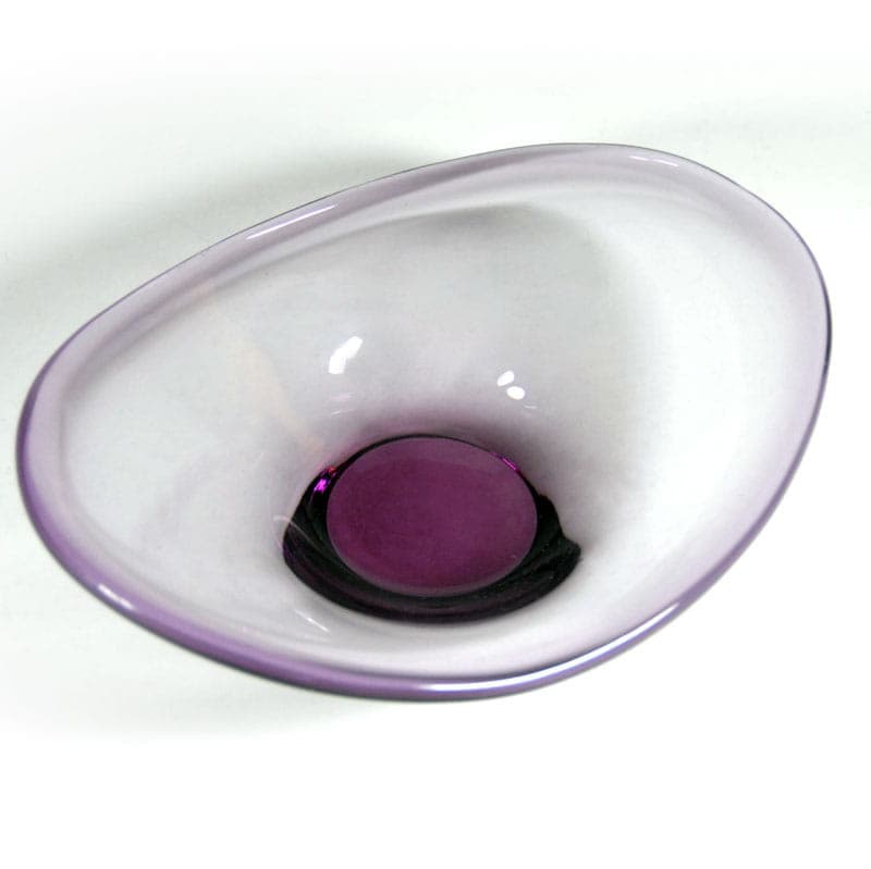 Glass centerpiece, violet, Ikea, Sweden, 1980s. - 42043