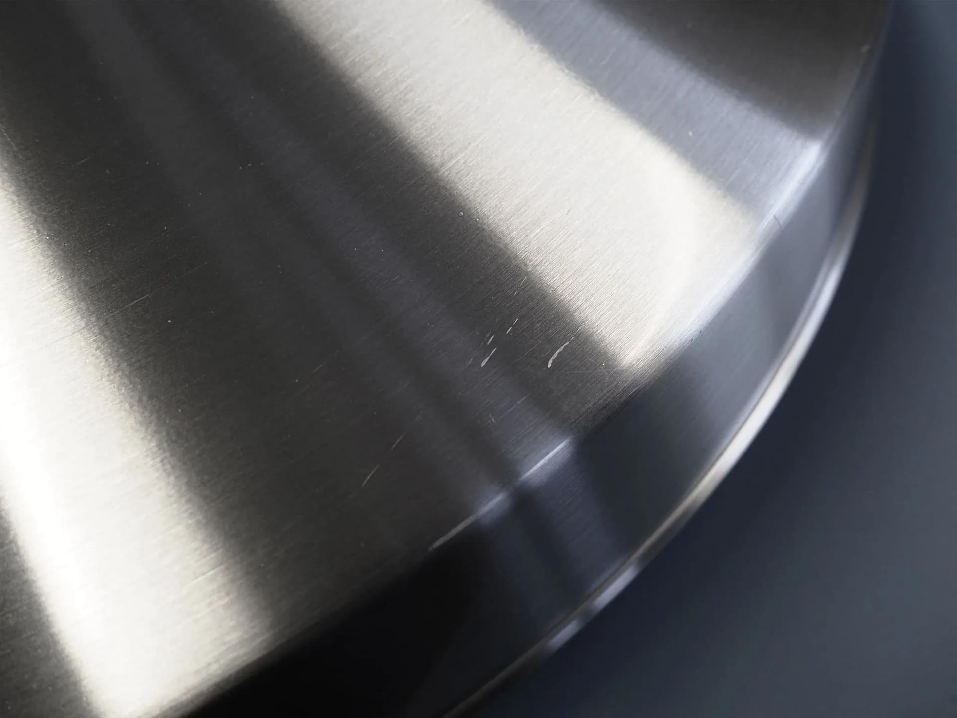 Lampa wisząca, skandynawski design, aluminium srebrny, Dania, lata 70. - 42244