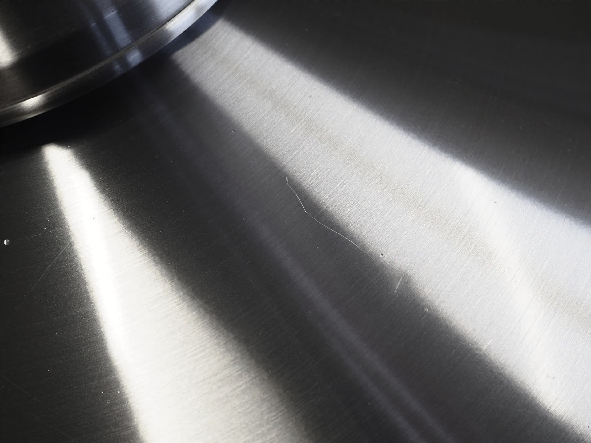 Lampa wisząca, skandynawski design, aluminium srebrny, Dania, lata 70. - 51551