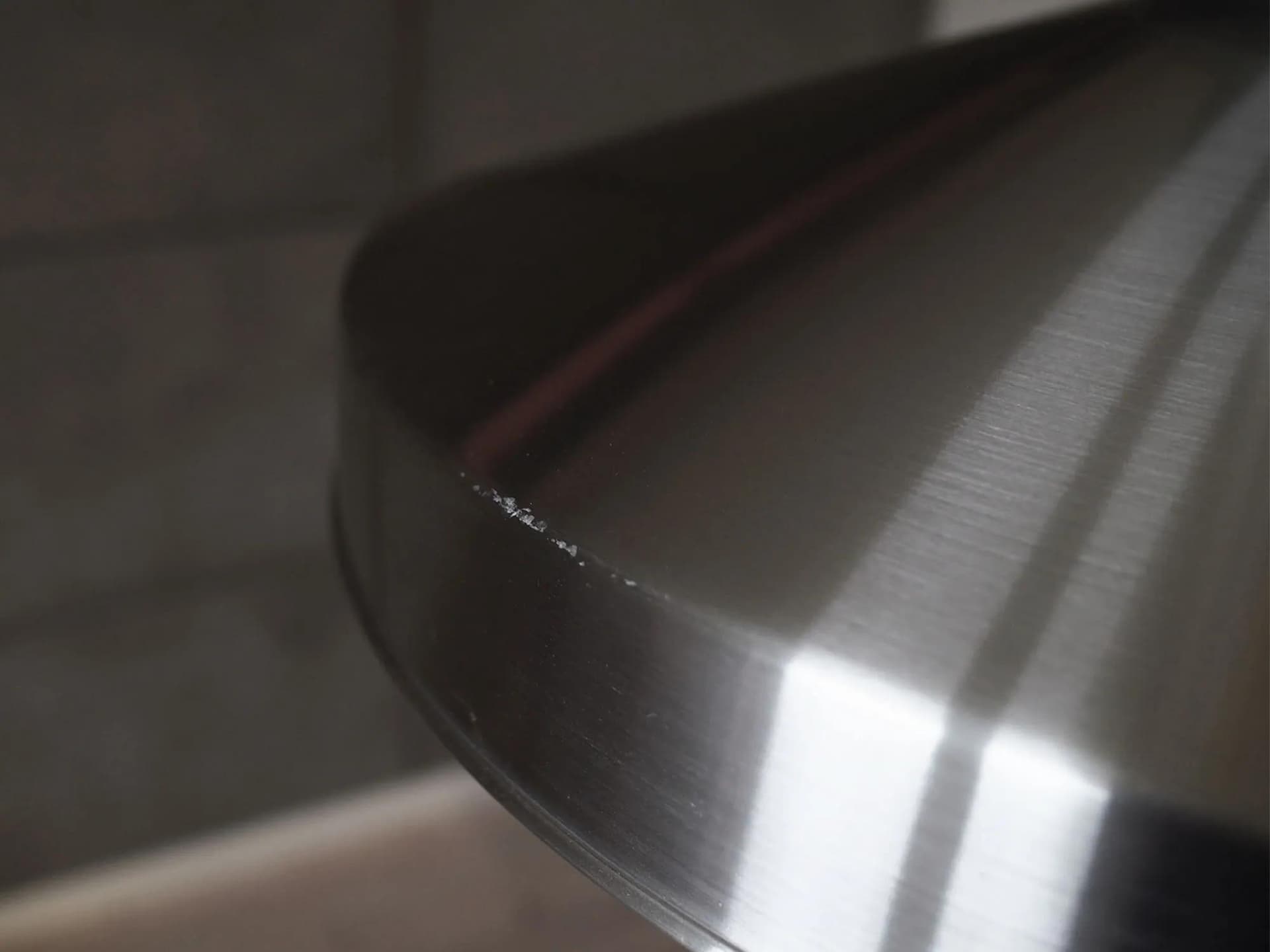 Lampa wisząca, skandynawski design, aluminium srebrny, Dania, lata 70. - 42237