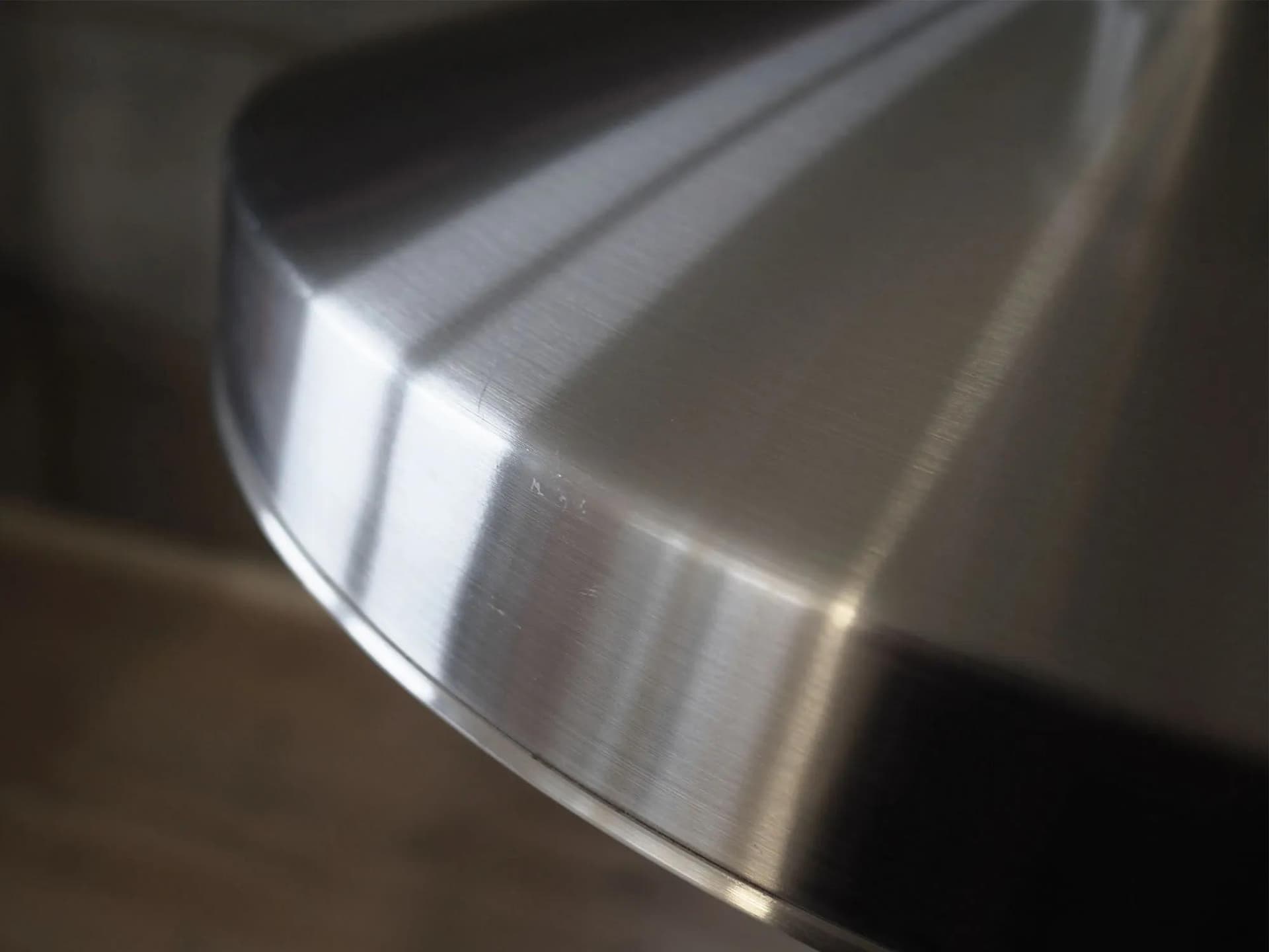 Lampa wisząca, skandynawski design, aluminium srebrny, Dania, lata 70. - 42239