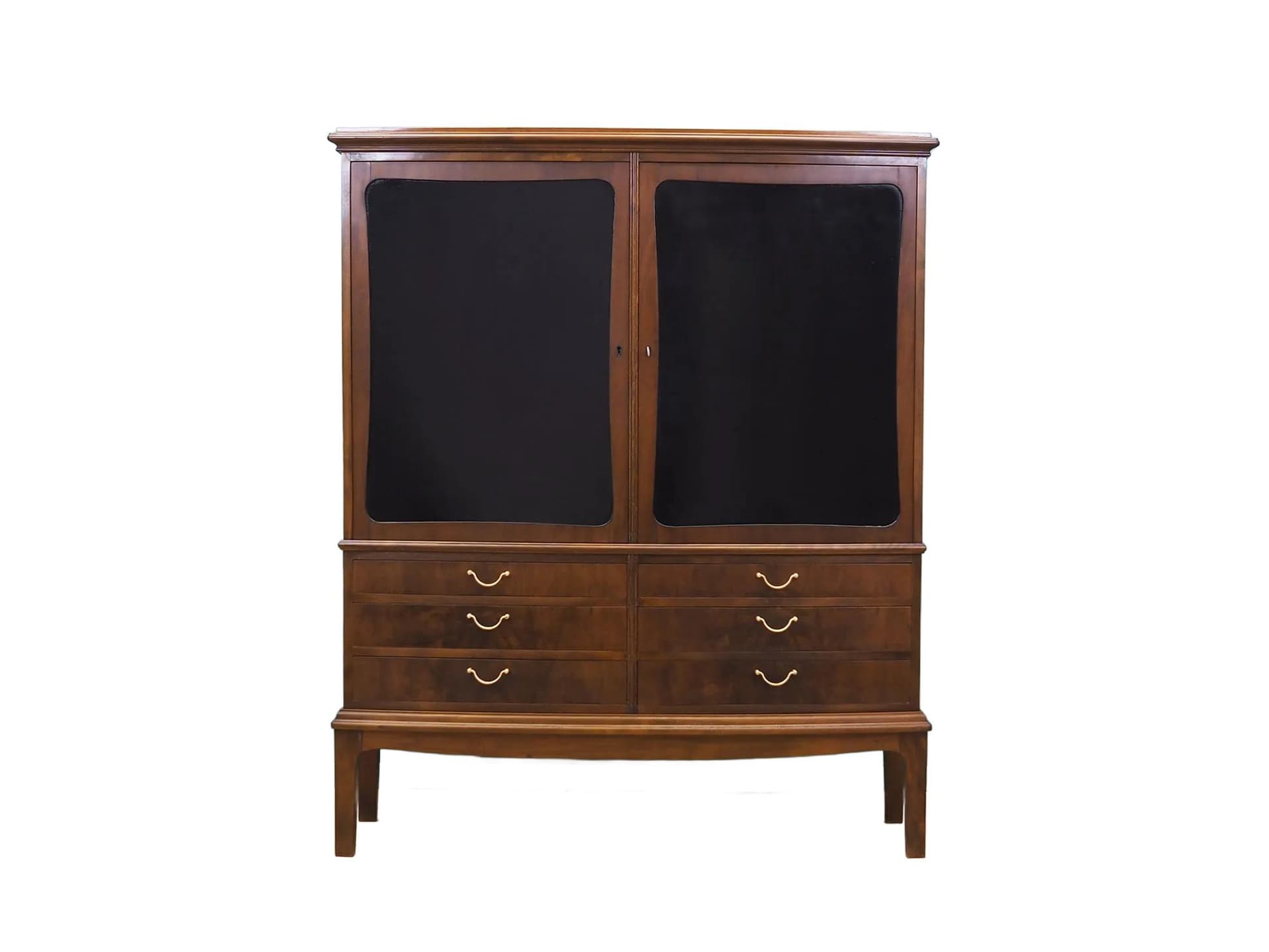 Kredens, orzech, Dania, lata 60.