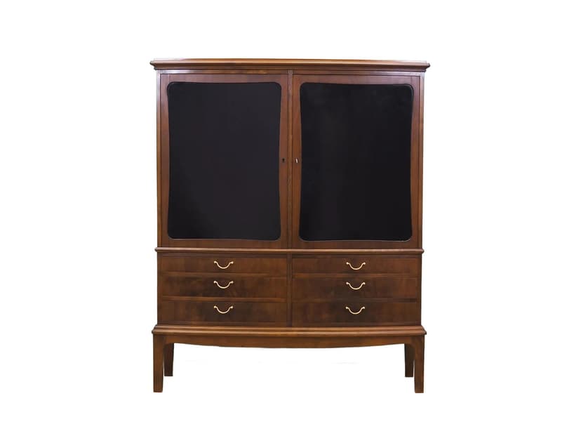 Kredens, orzech, Dania, lata 60.