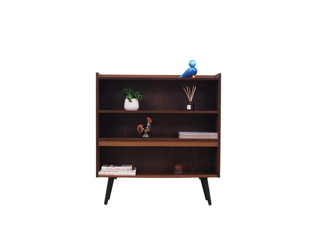 Regał, dąb brązowy ciemny, Dania, lata 70. - WYMIARY