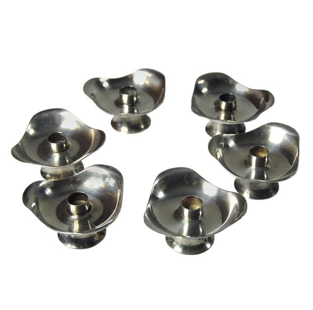 Komplet świeczników stołowych, srebro, Dania, lata 60. - WYMIARY