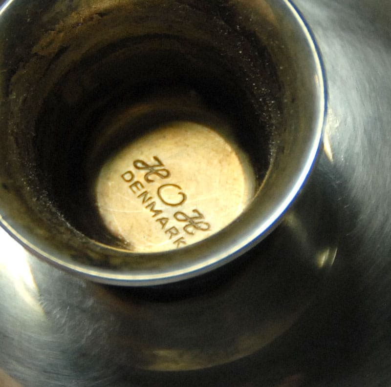 Komplet świeczników stołowych, srebro, Dania, lata 60. - 42033