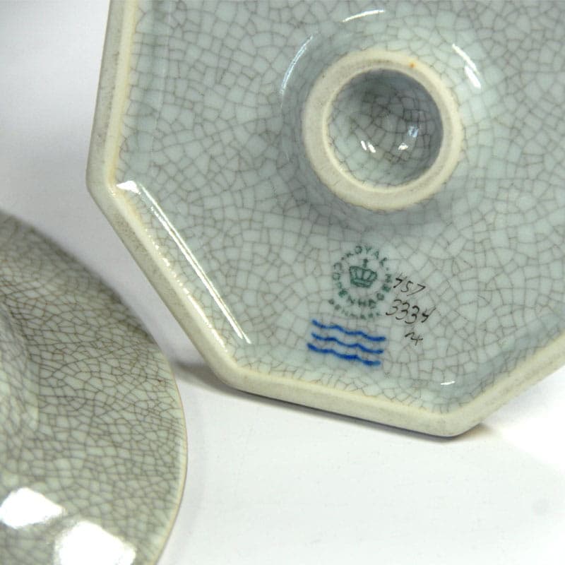 Table set, Royal Copenhagen, green porcelain, Denmark, 1950s. - 42023