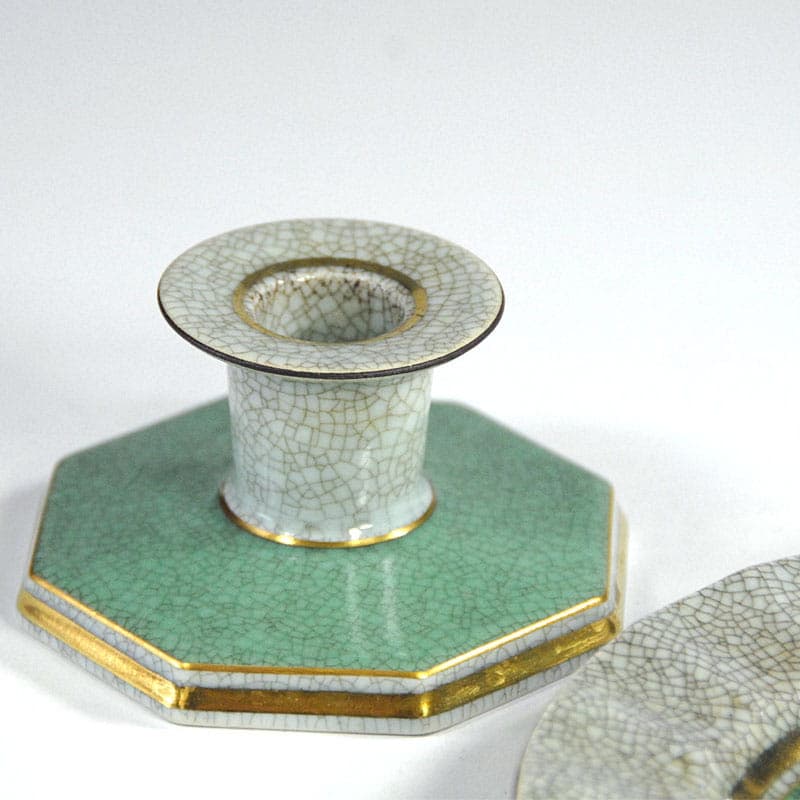 Table set, Royal Copenhagen, green porcelain, Denmark, 1950s. - 42020