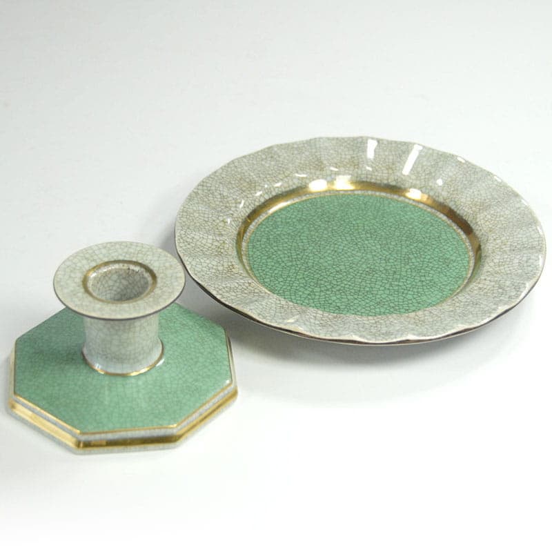 Table set, Royal Copenhagen, green porcelain, Denmark, 1950s. - 42018