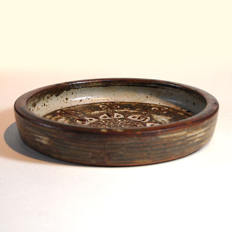 Patera ceramiczna brązowa, proj. J. Mogensen, Dania, lata 60. - 42004