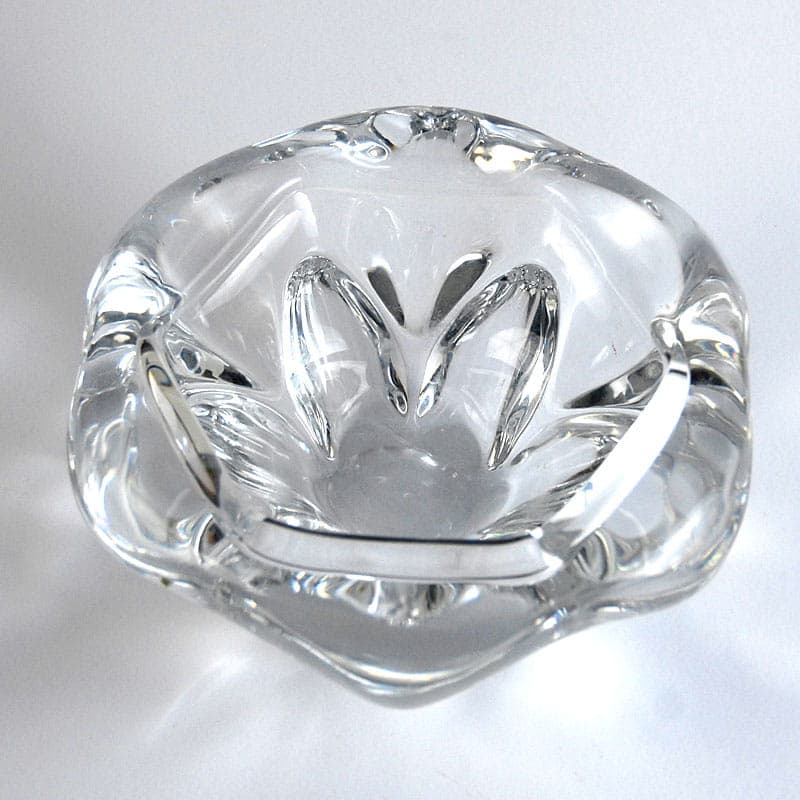 Patera, Val St Lambert, transparentny kryształ, Belgia, lata 60. - 41998