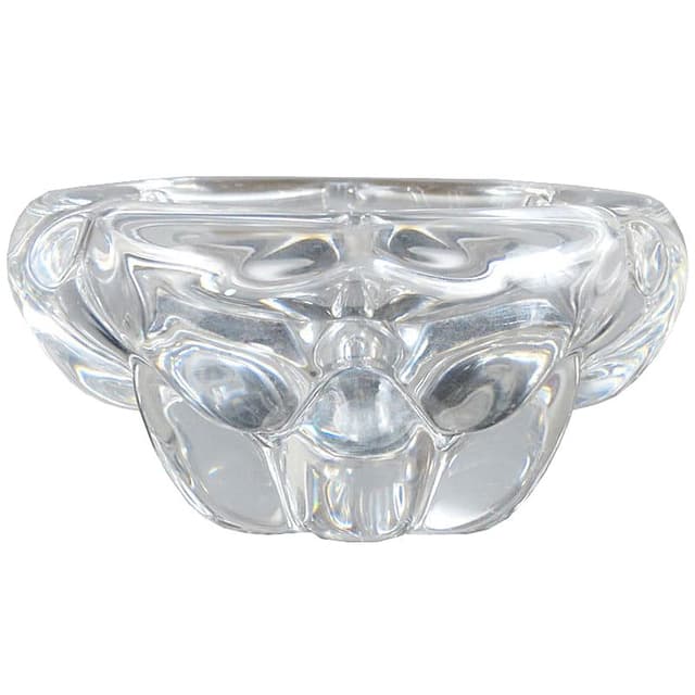 Patera, Val St Lambert, transparentny kryształ, Belgia, lata 60. - WYMIARY