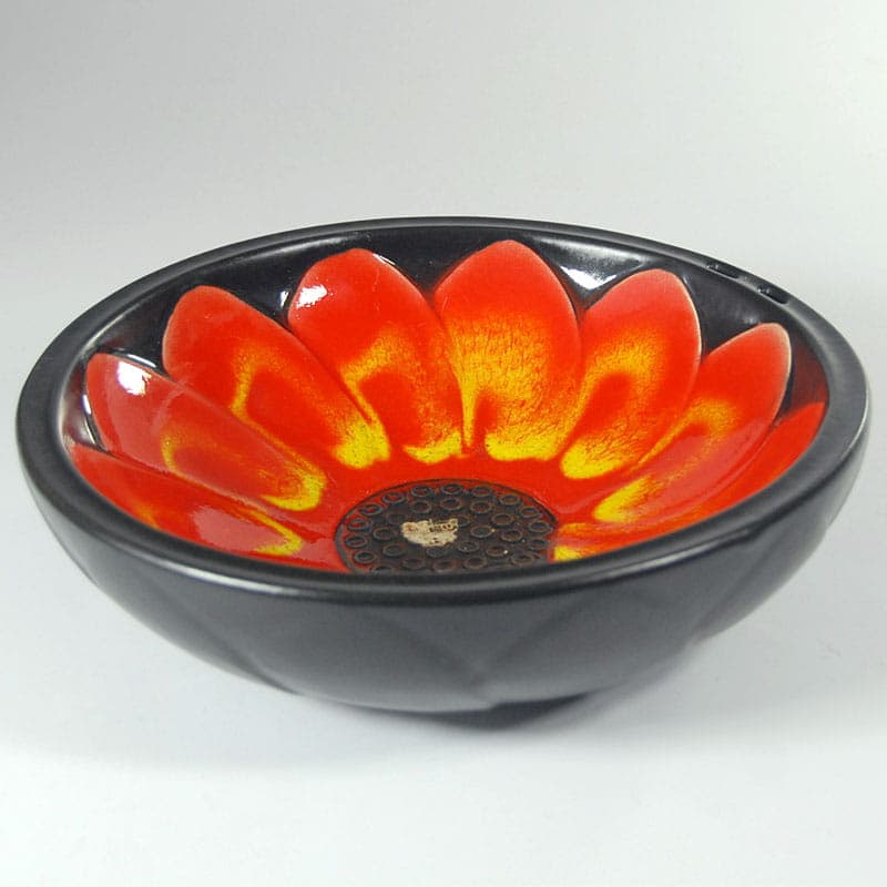 Ceramic bowl, multicolor, Germany, 1970s. - 43169