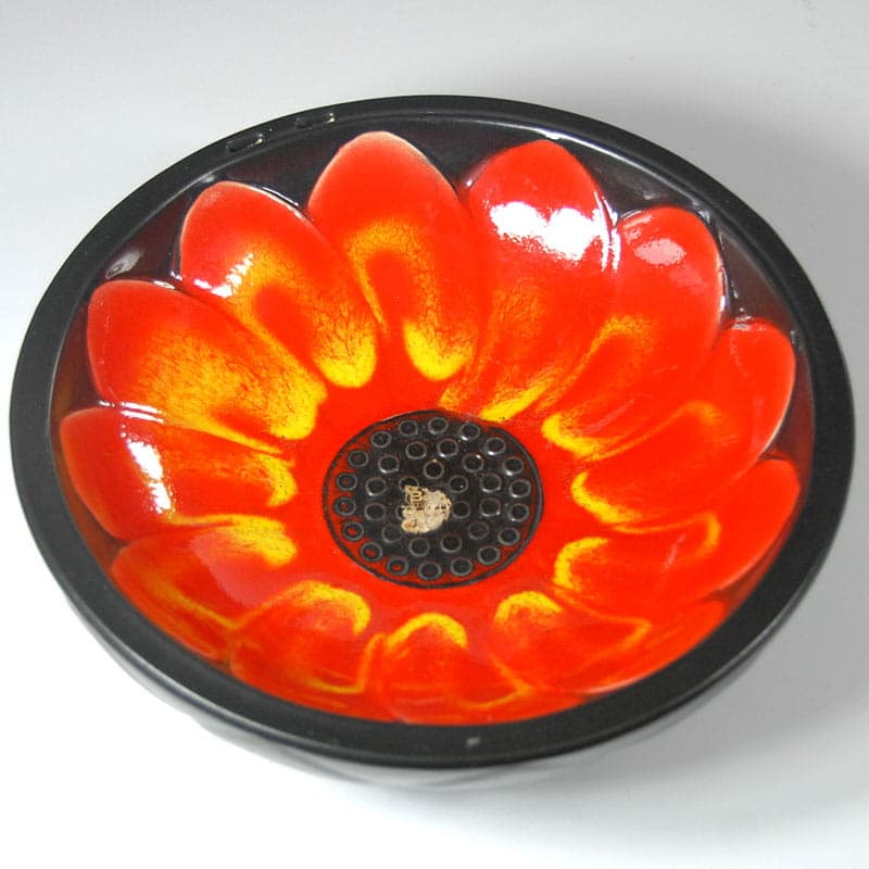 Ceramic bowl, multicolor, Germany, 1970s. - 43172