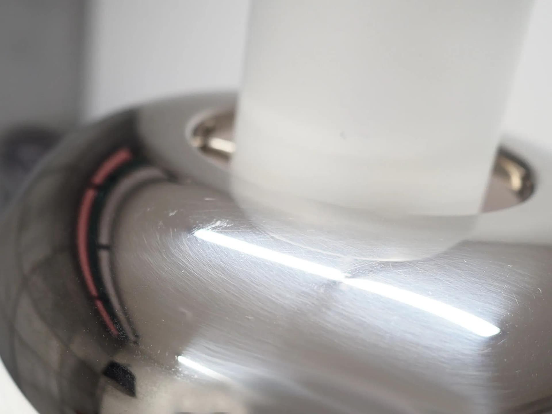 Lampa wisząca Mandalay, metal biały srebrny, proj. A. Hansen, Louis Poulsen, Dania, lata 70. - 42914