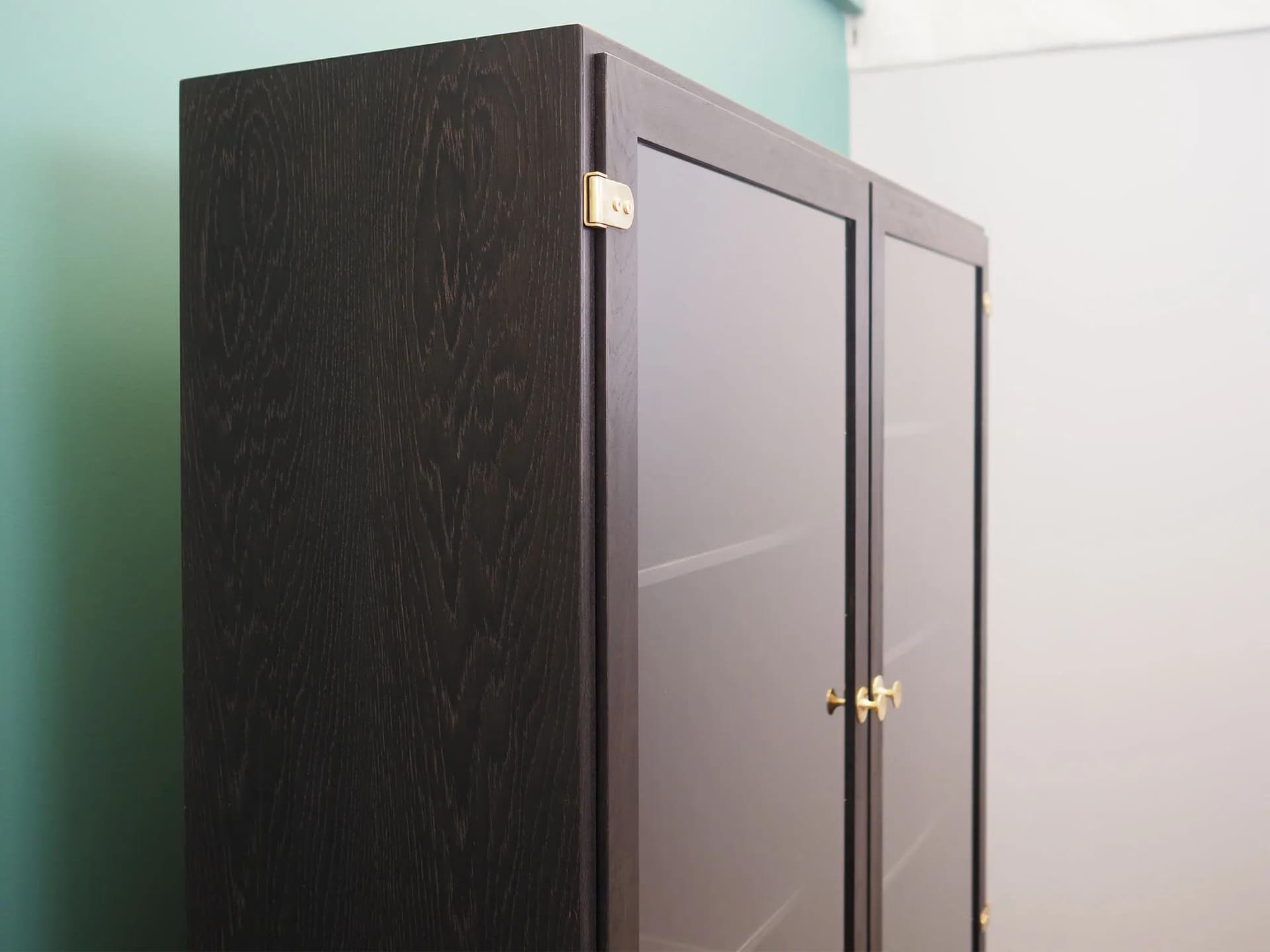 Kredens, dąb brązowy ciemny, proj. B. Mogensen, Dania, lata 60. - 42865