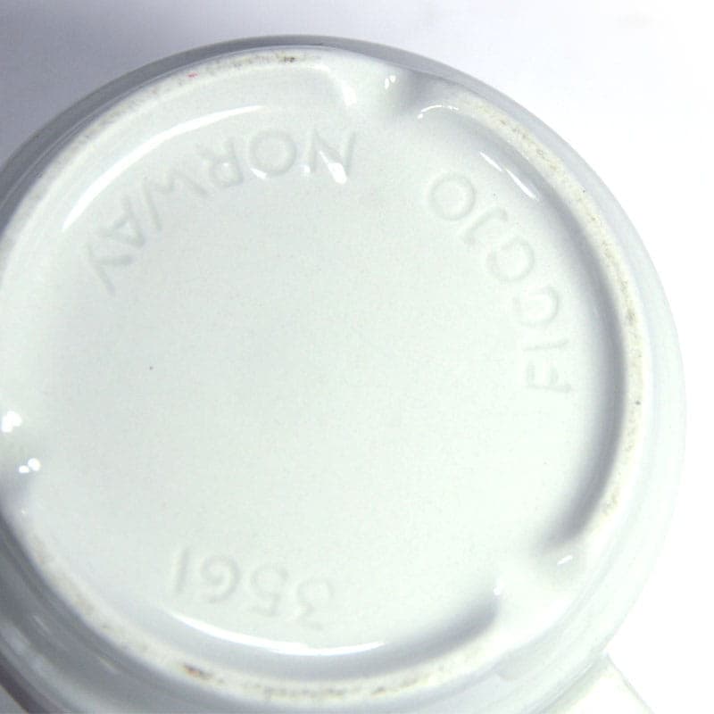 Komplet śniadaniowy, porcelana biała, Figgjo Flint, Norwegia, lata 70. - 43125