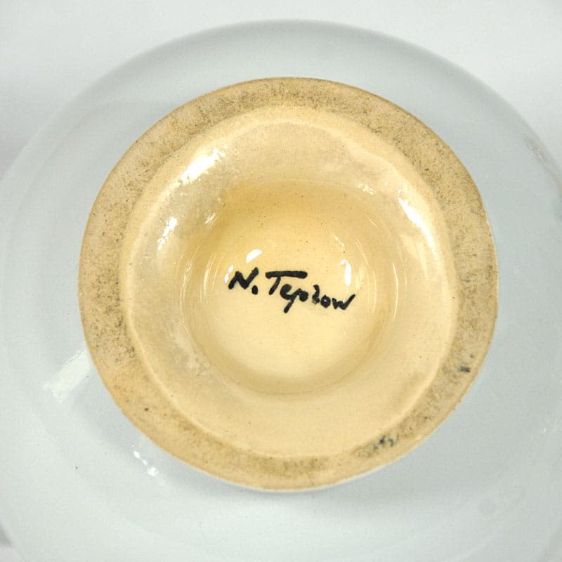 Komplet do kawy, ceramika biała, Francja, lata 50. - 43115