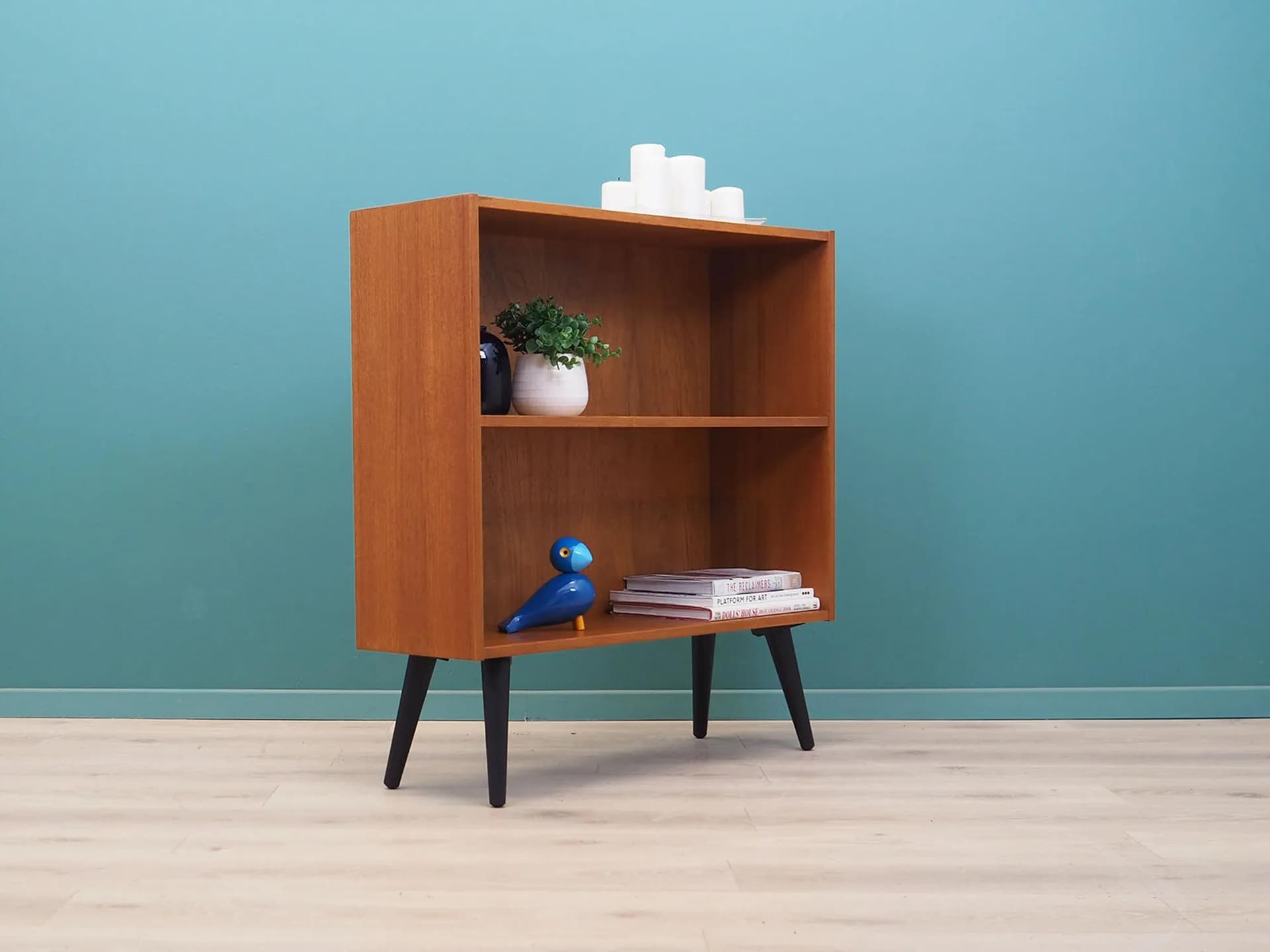 Bookcase, brown teak, Denmark, 1970s - 42816