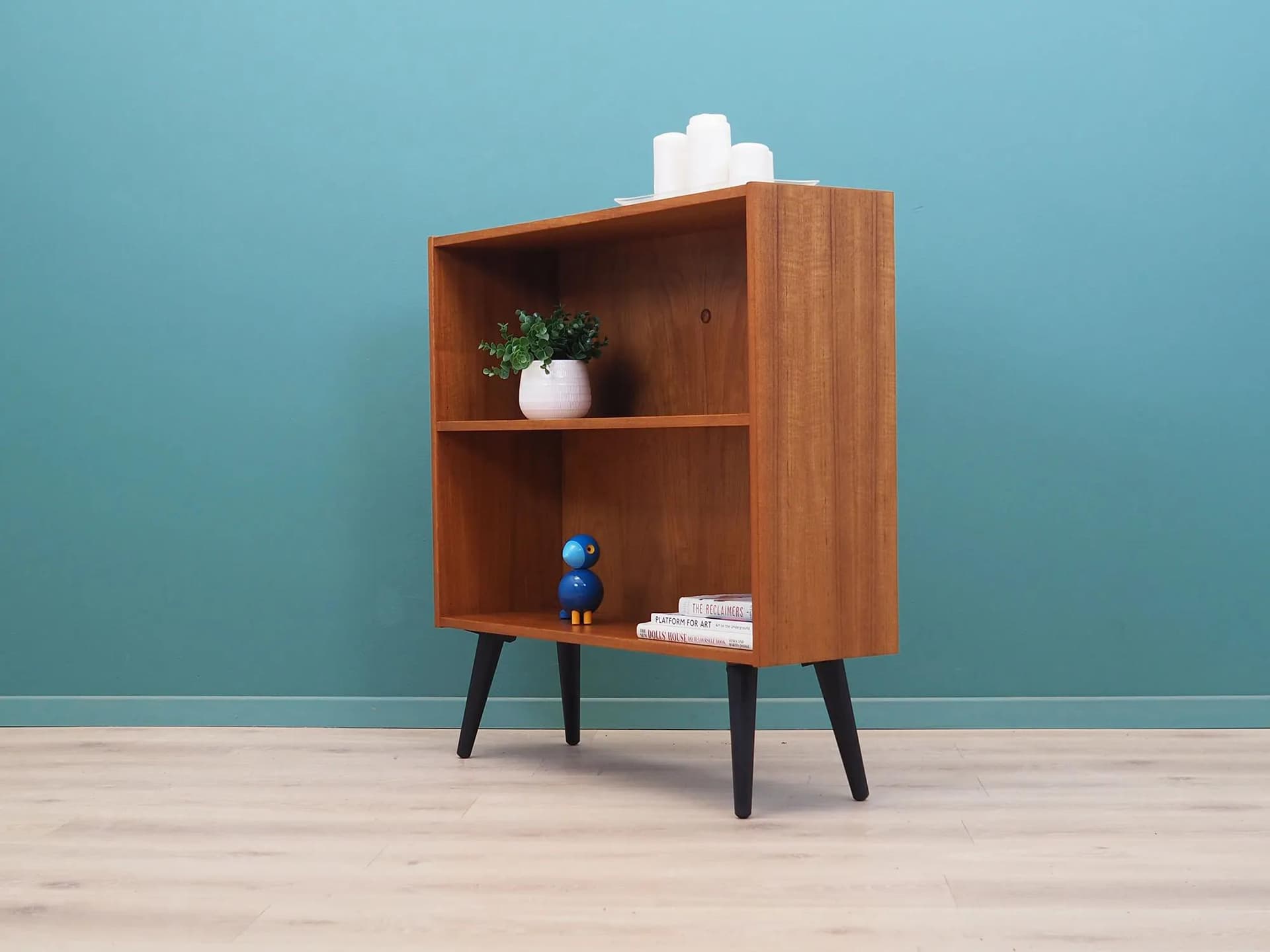 Bookcase, brown teak, Denmark, 1970s - 42814