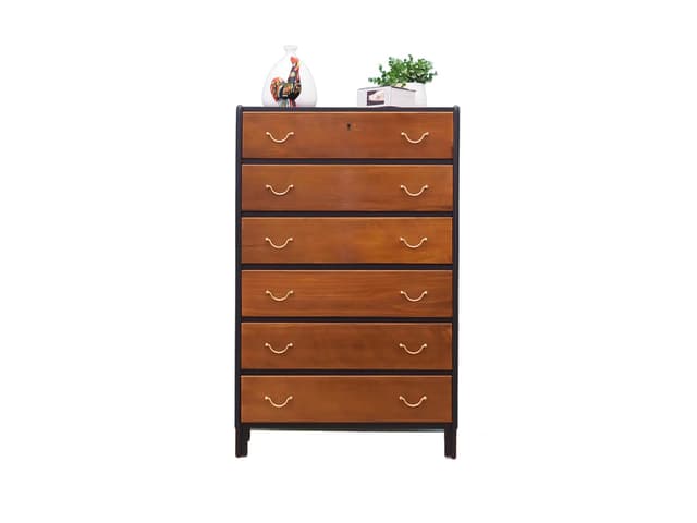 Komoda, orzech brązowy, Dania, lata 60. - WYMIARY