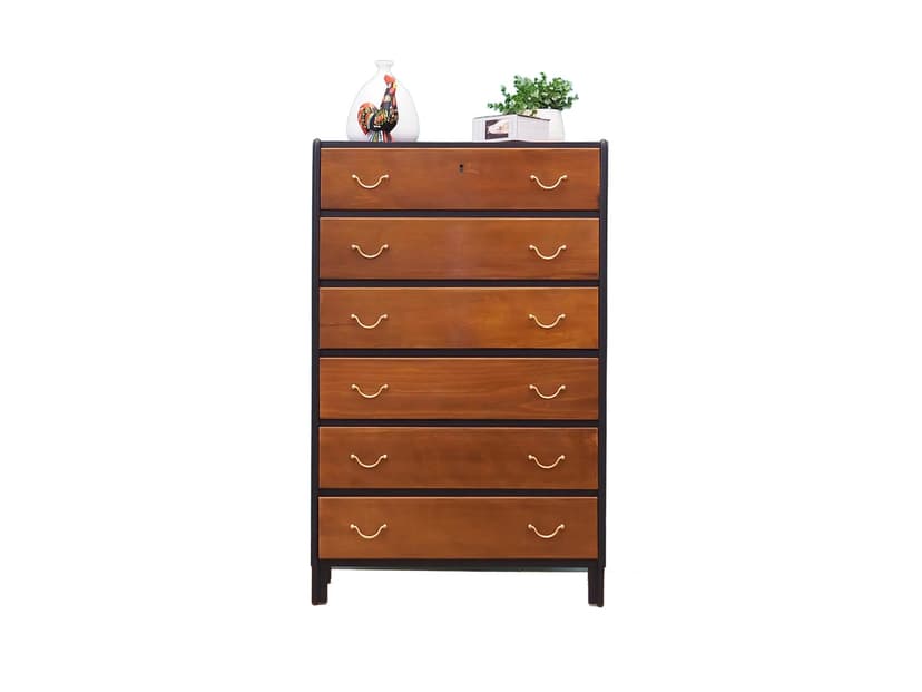 Komoda, orzech brązowy, Dania, lata 60.