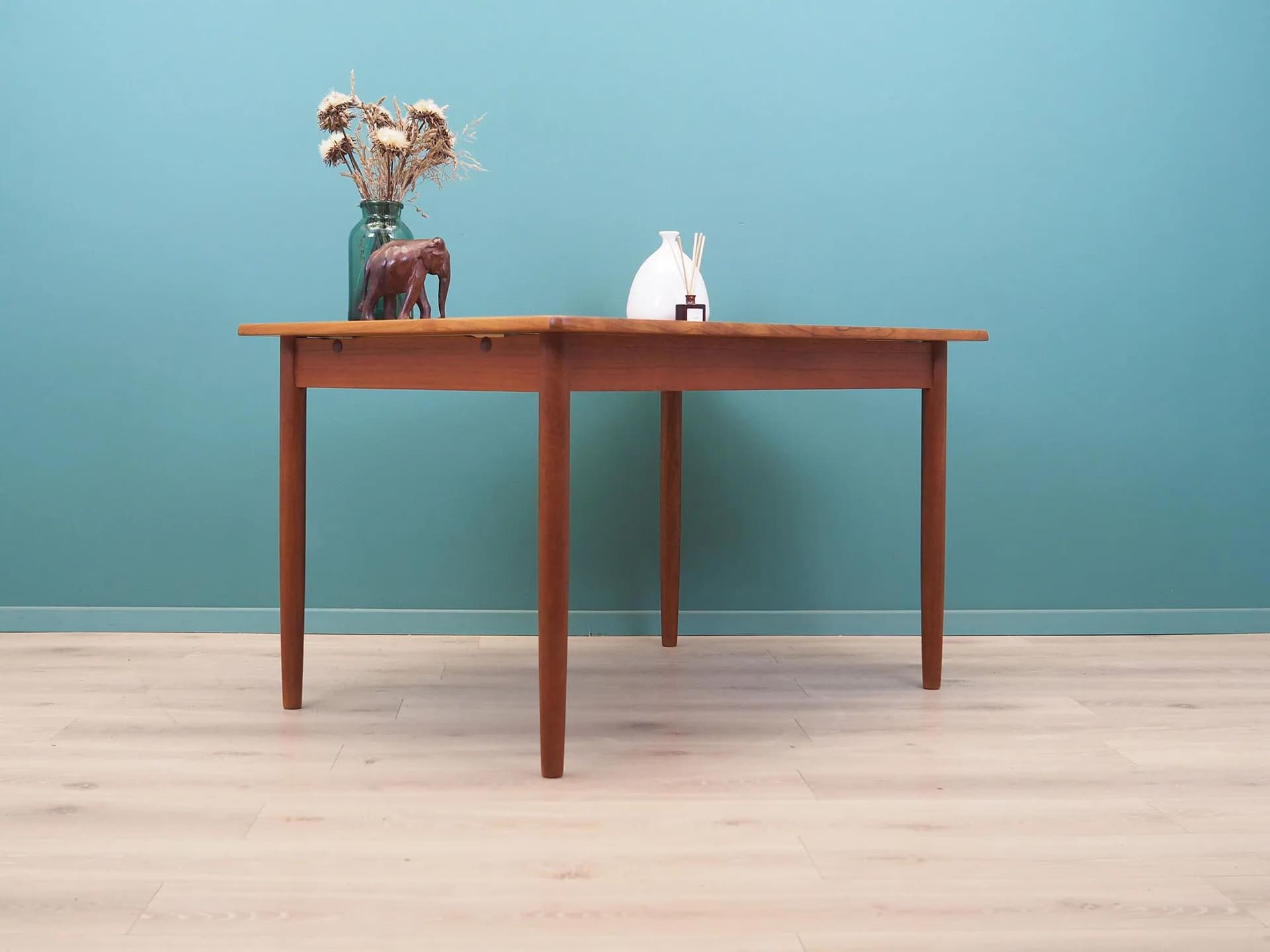 Rectangular Table, brown teak, Denmark, 1960s - 43358