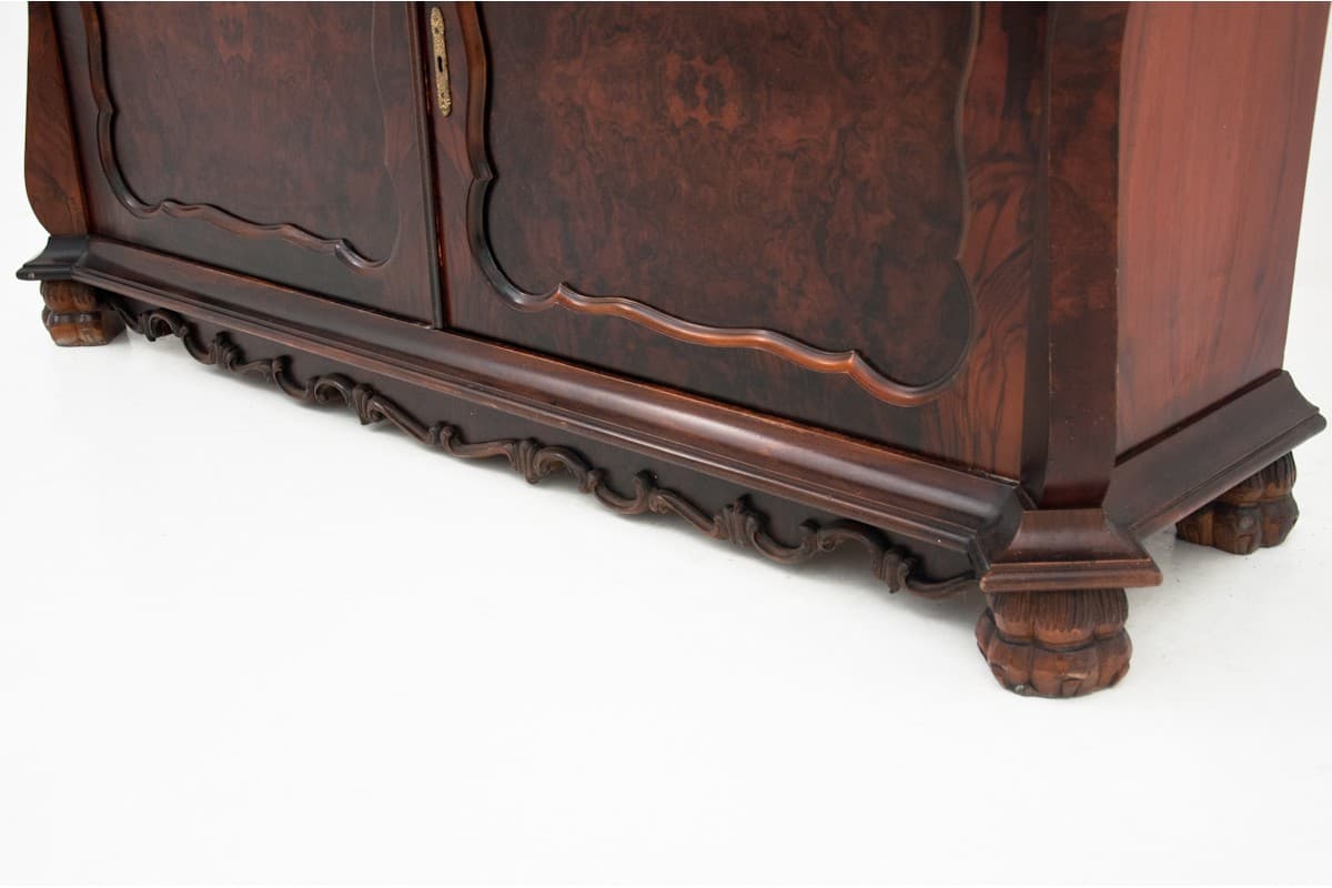 Ciemnobrązowa szafa Chippendale, Europa Zachodnia, lata 60. - 47595