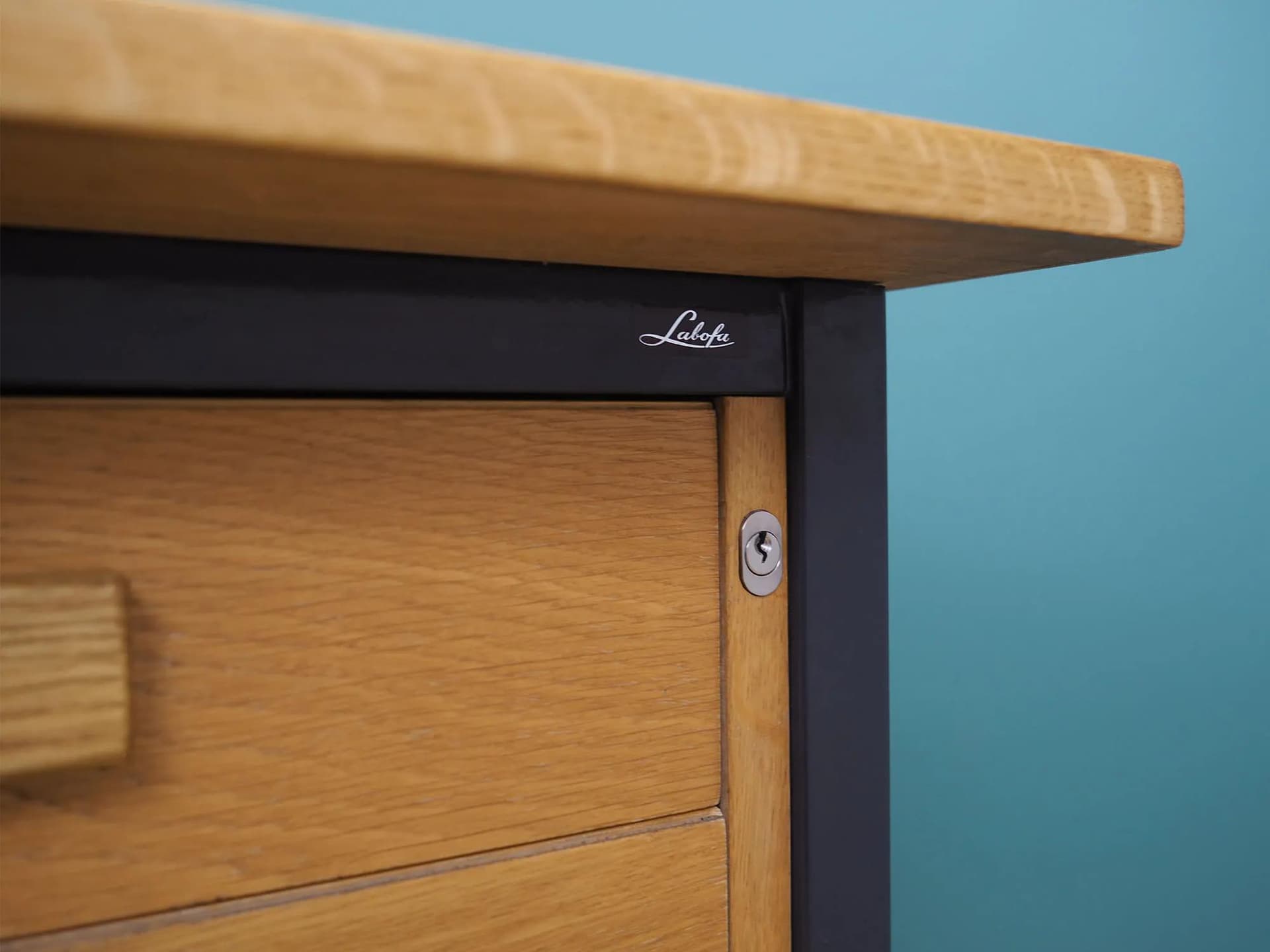 Desk, brown ash, Labofa Møbler, Denmark, 1980s. - 43294