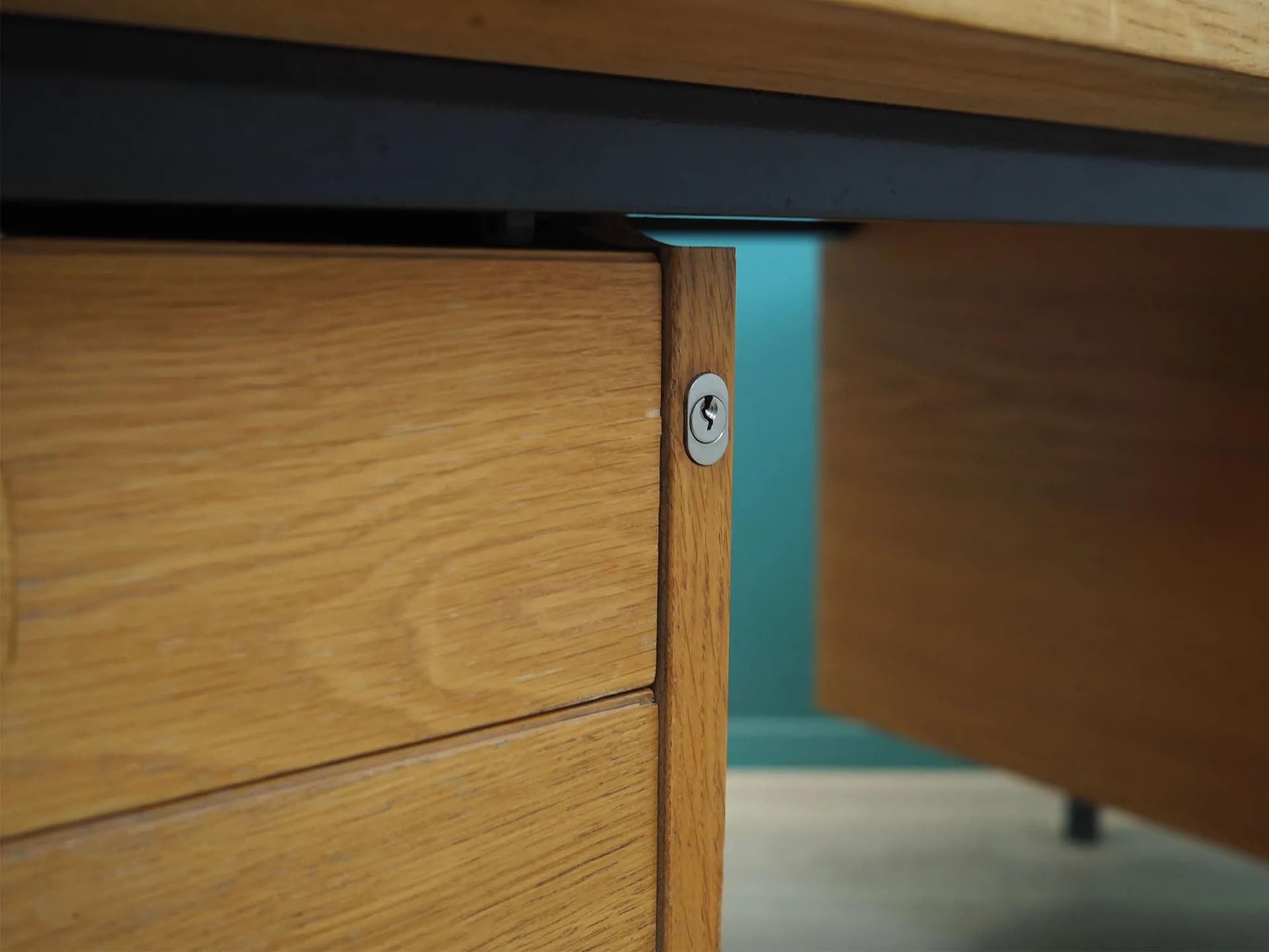 Desk, brown ash, Labofa Møbler, Denmark, 1980s. - 43297