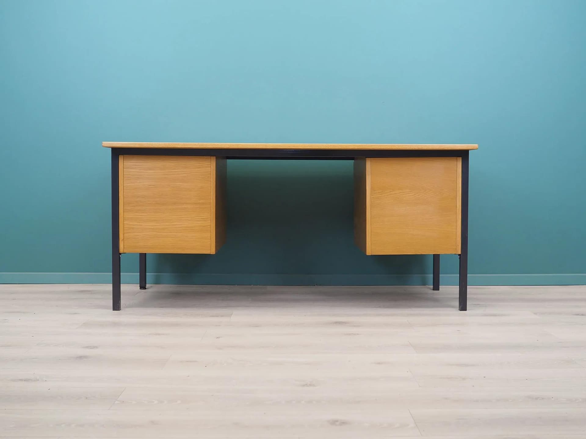 Desk, brown ash, Labofa Møbler, Denmark, 1980s. - 43293