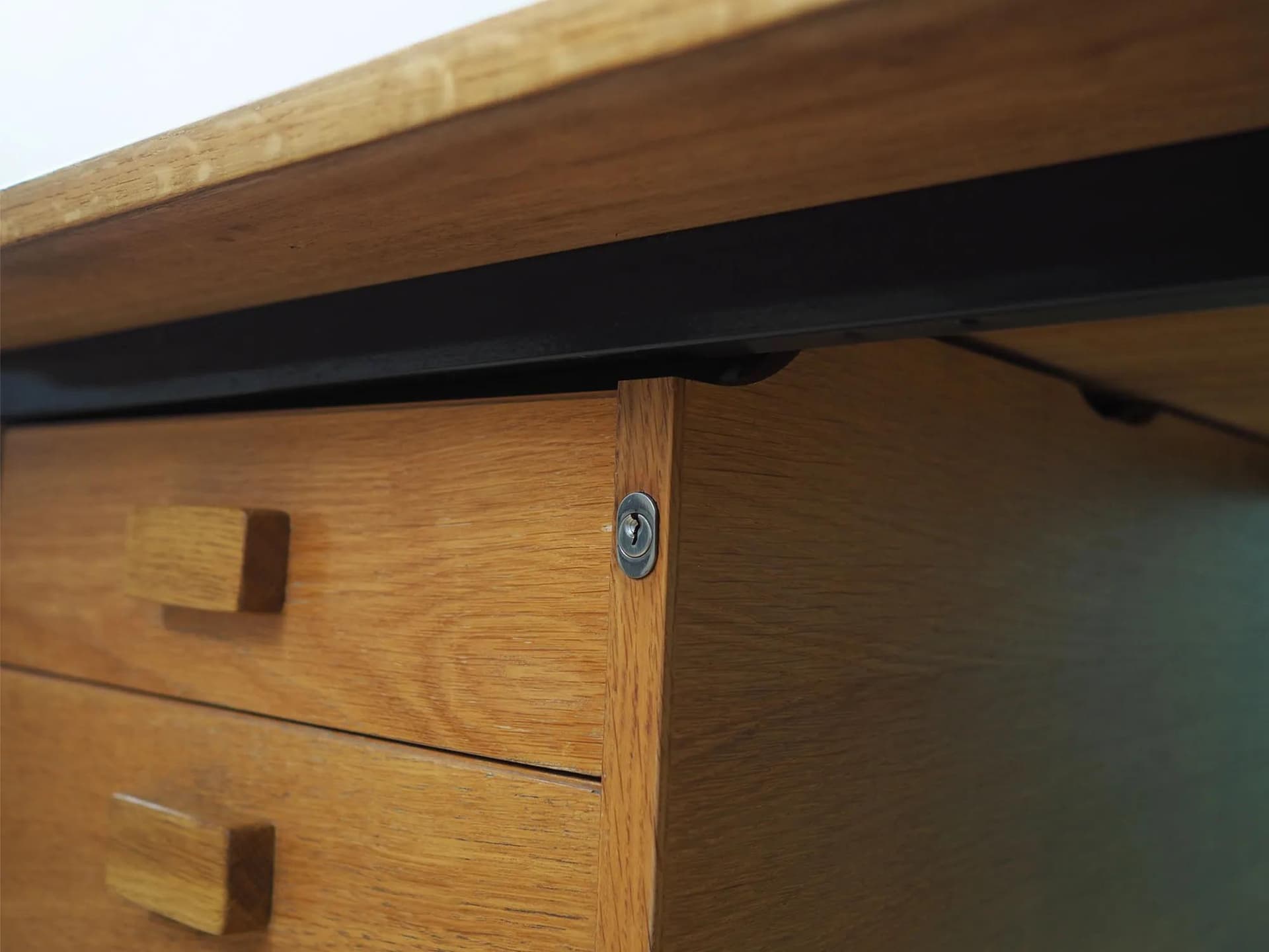 Desk, brown ash, Labofa Møbler, Denmark, 1980s. - 43296