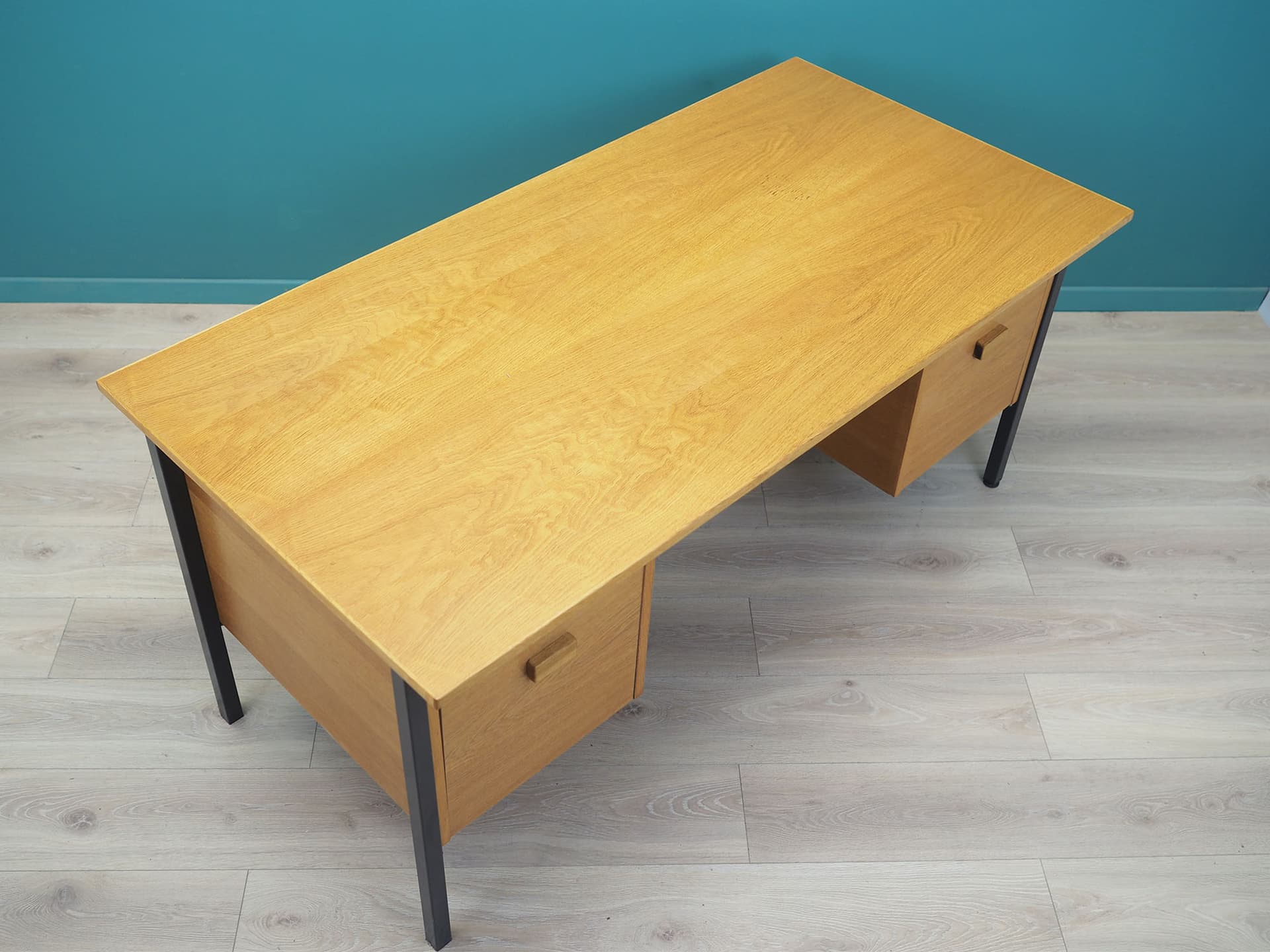Desk, brown ash, Labofa Møbler, Denmark, 1980s. - 51455