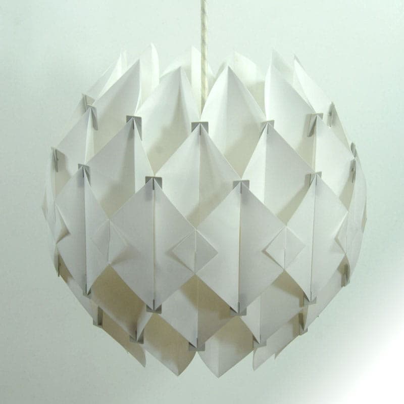 Lampa sufitowa Silhouett, plastik biały, proj. L. Schiøler, Hoyerup Design, Dania, lata 60. - 43020